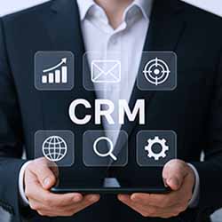 AI CRM automation organizing leads from websites Google Business Profile calls social media referrals and email.