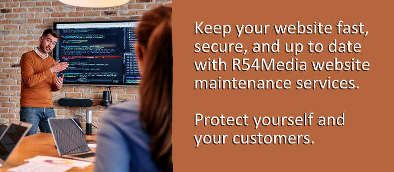Keep your website fast, secure, and up to date with R54Media website maintenance services.