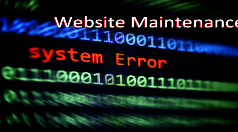 Website Maintenance