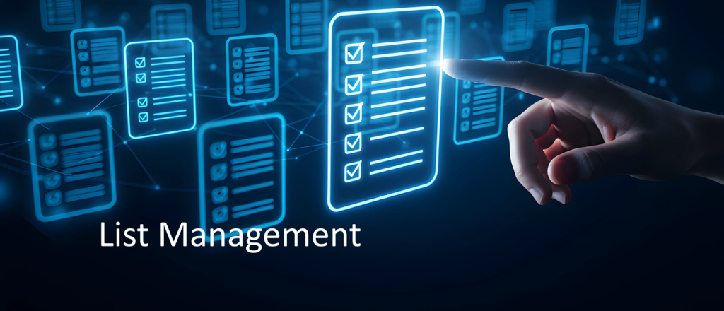 List Management Header