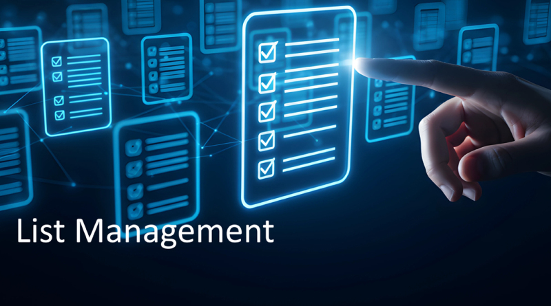 List Management Header
